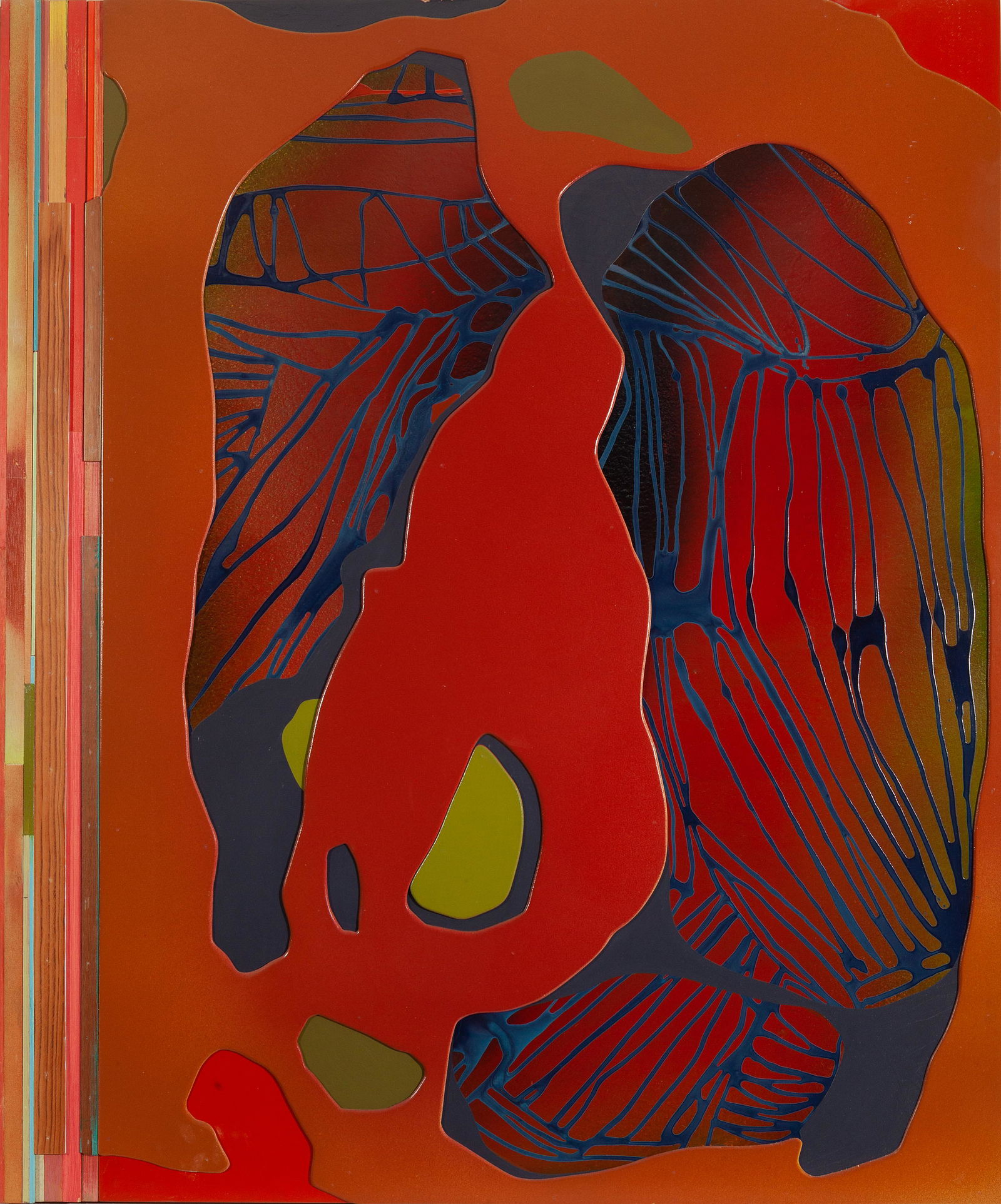 DANIEL VERBIS (LeÃ³n, 1968). "El corazÃ³n de la: DANIEL VERBIS (LeÃ³n, 1968)."El corazÃ³n de la semilla (The heart of the seed), 2007.Collage on wood.Signed, dated and titled on the back.Measurements: 130 x 109 cm.A graduate in Fine Arts from th