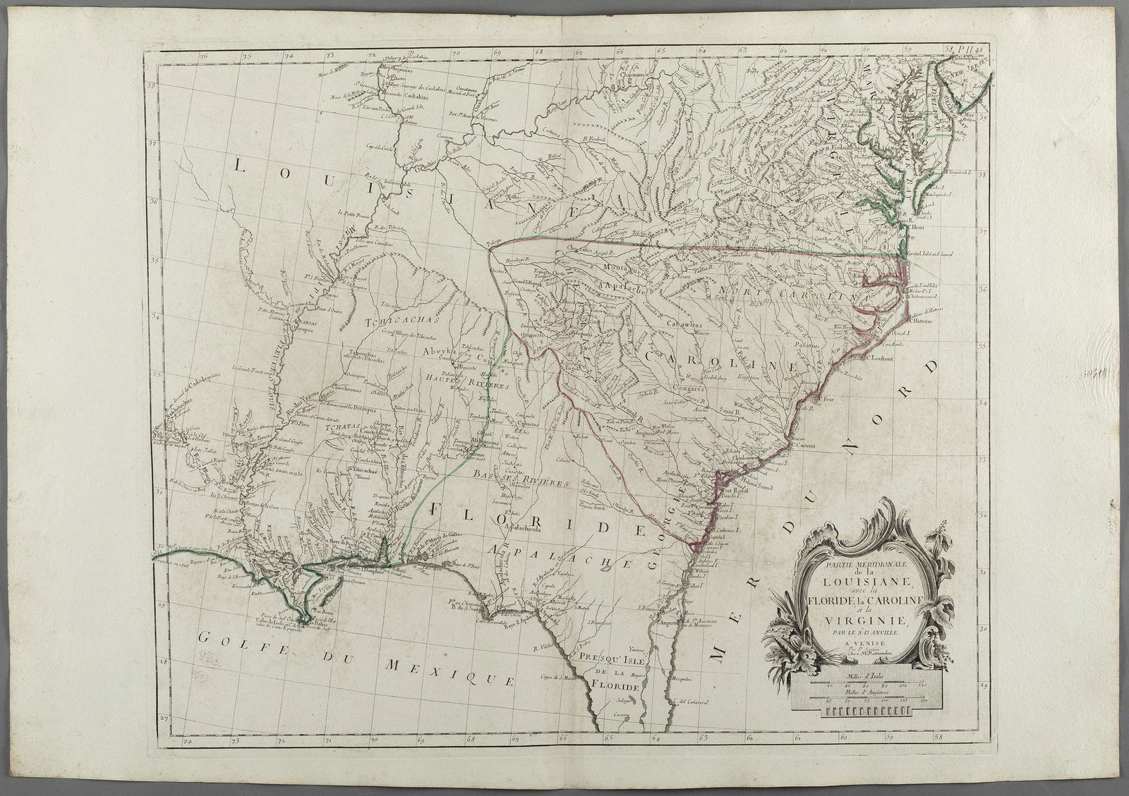 "MAPA MERIDIONAL DE LOUISIANA", from the "Atlas (1 of 4)