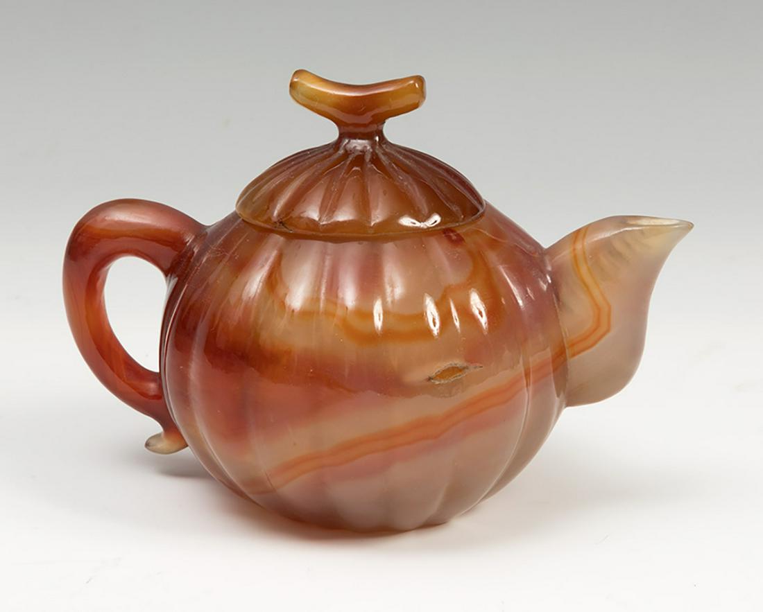 Teapot. China, XX century.  Carnelian. (1 of 3)