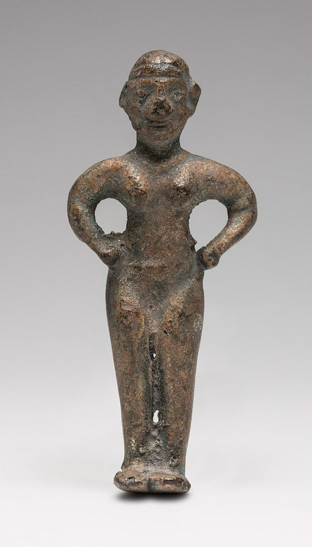 Phoenician idol of the I millennium B.C.  Bronze. (1 of 3)