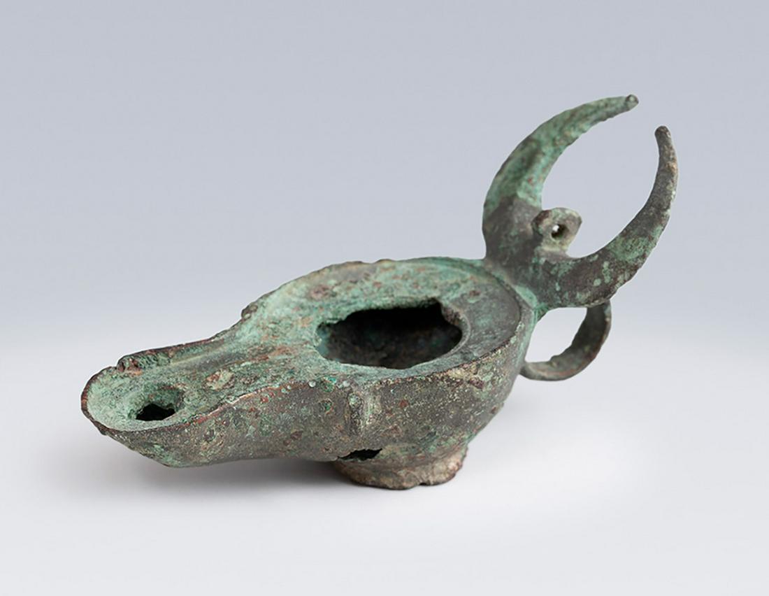 Roman Lucerne, 2nd-3rd century AD.  Bronze. (1 of 3)