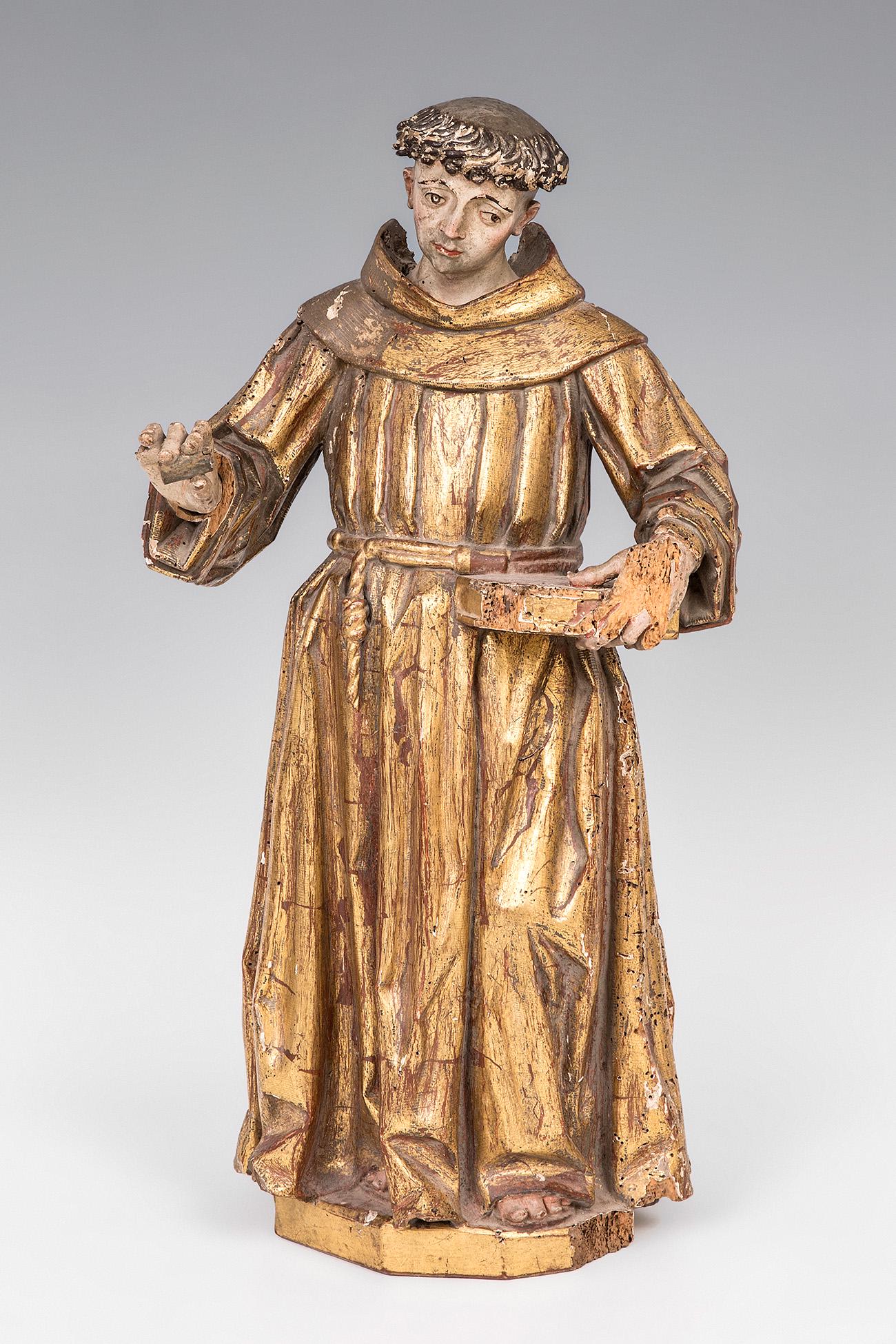 Castilian school; XVII century.  "Saint Anthony". (1 of 7)