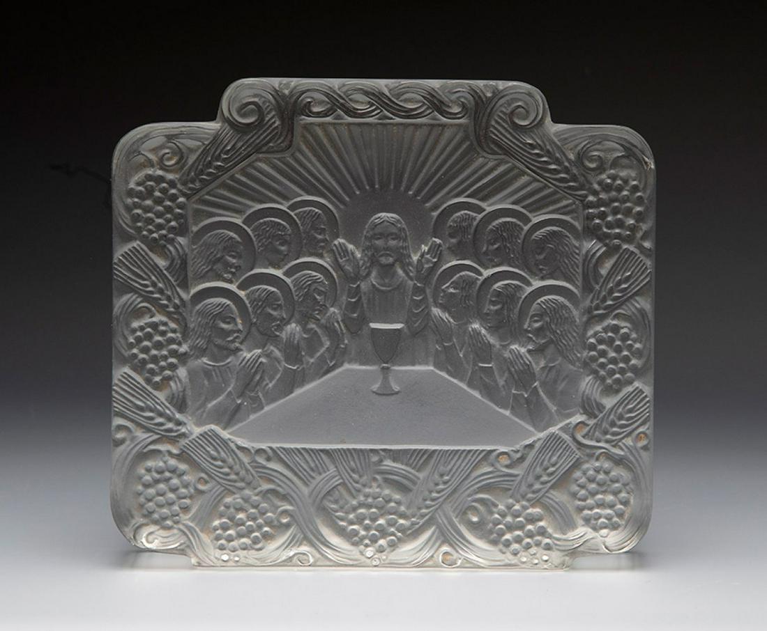 Lalique. France, mid-20th century. Paperweight "Holy Communion", original model ca. 1950. (1 of 4)
