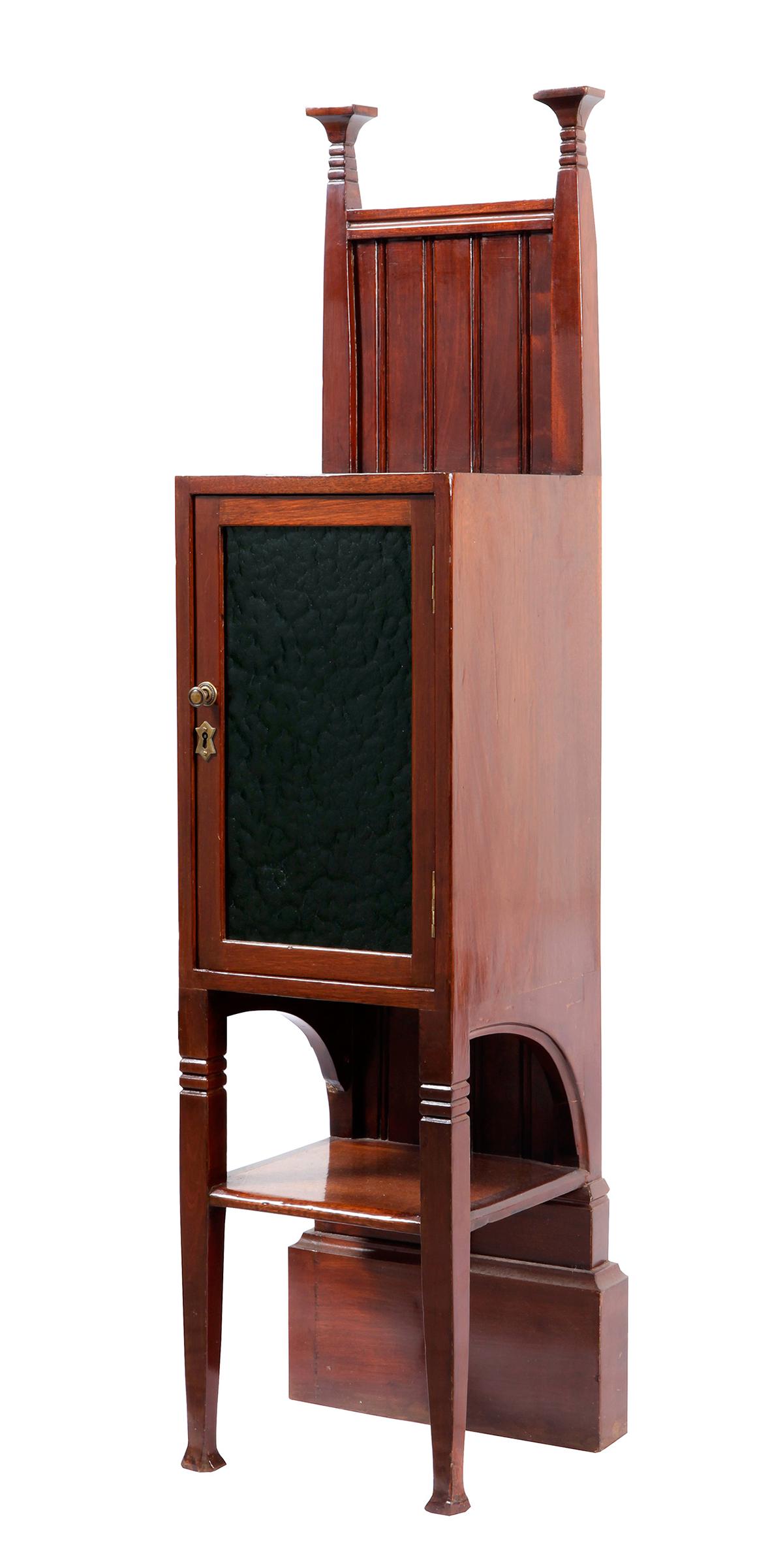 JOSEF HOFFMANN (Brtnice, Czech Republic, 1870 - Vienna, 1956). Jugendstil auxiliary furniture, h. (1 of 4)