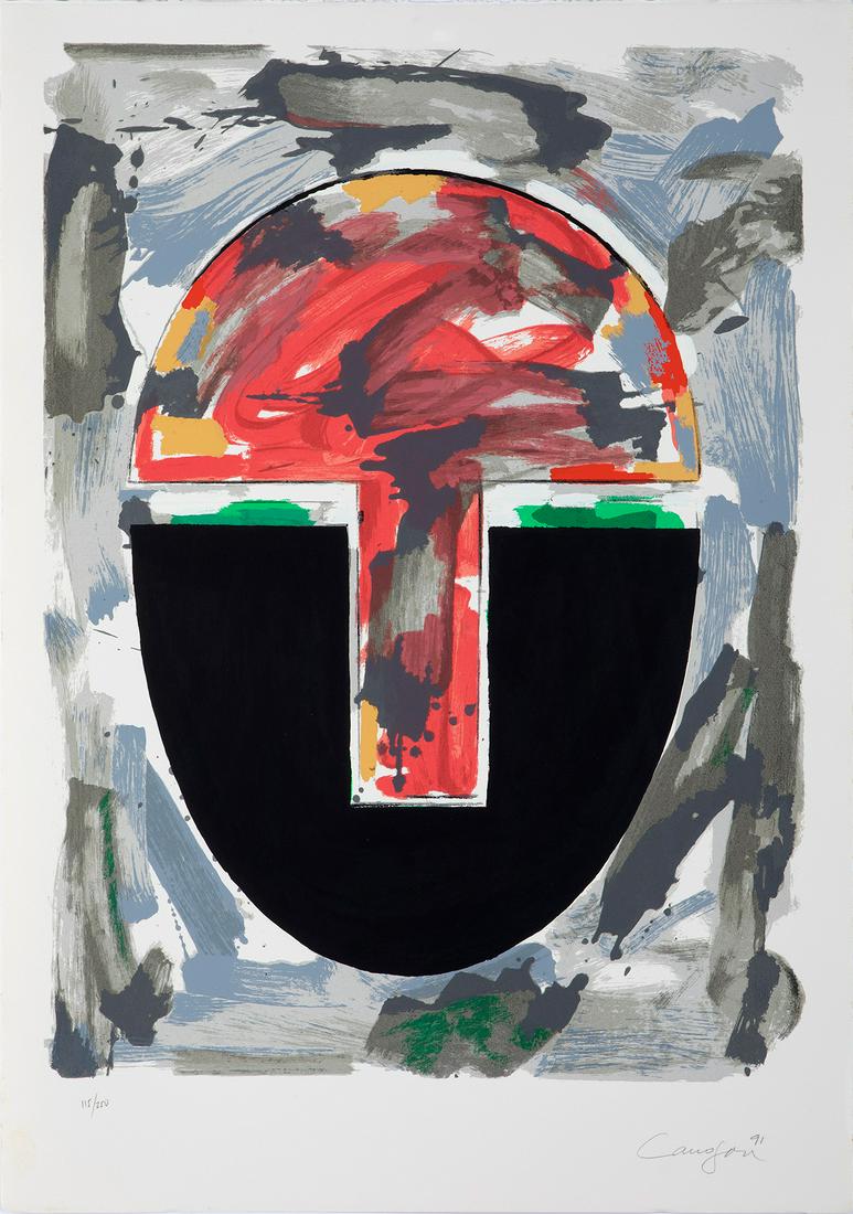 RAFAEL CANOGAR GÃ“MEZ (Toledo, 1935). Untitled. 1991. Silkscreen on 270 grams VÃ©lin d'Arches paper,: RAFAEL CANOGAR GÃ“MEZ (Toledo, 1935). Untitled. 1991. Silkscreen on 270 grams VÃ©lin d'Arches paper, copy 115/250. Signed, dated and numbered in pencil. Measurements: 90 x 63 cm. A disciple of Da