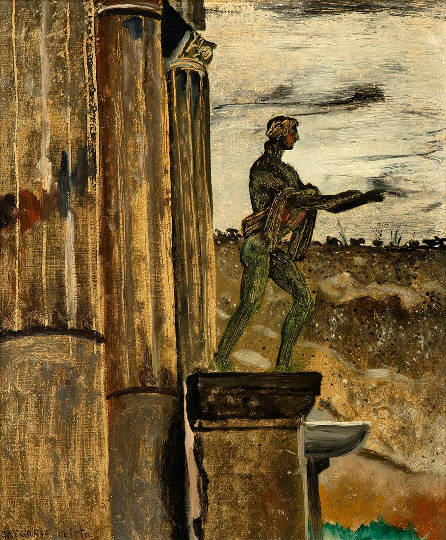 GREGORIO PRIETO MUÃ‘OZ (ValdepeÃ±as, Ciudad Real, 1897 - 1992). Untitled. Oil on canvas. Signed in: GREGORIO PRIETO MUÃ‘OZ (ValdepeÃ±as, Ciudad Real, 1897 - 1992). Untitled. Oil on canvas. Signed in the lower left corner. Measurements: 53.5 x 44.5 cm; 62.5 x 52 cm (passpartout); 74.5 x 64 cm (f