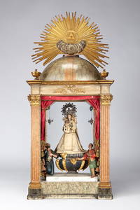 Charles IV Chapel. Spain, late 18th century. "Oratory dedicated to the Virgen de la Merced". Carved,