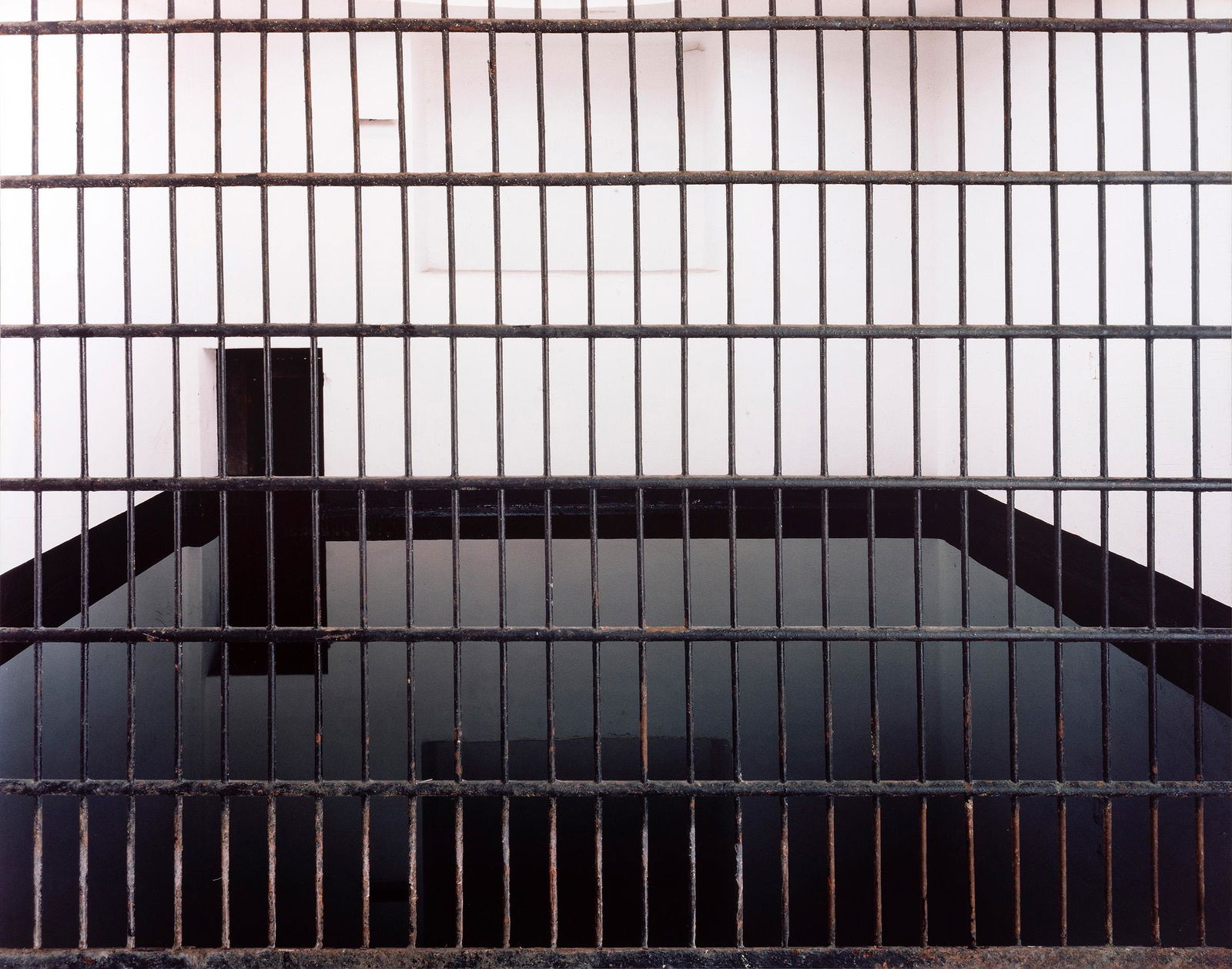 PER BARCLAY (Oslo, 1955) â€œThe Jaguar Cageâ€, 1991. Color photography. It has a label on the back: PER BARCLAY (Oslo, 1955) "The Jaguar's Cage, 1991. Colour photography. It has a label on the back of the Oliva Arauna Gallery (Madrid). Measurements: 177 x 226 cm. Interaction with space is a constant