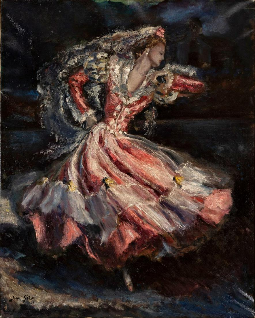 JOAN GIL I GIL (Barcelona, 1900-1984). "Dancer".1946. Oil on canvas. Signed and dated in the lower (1 of 6)