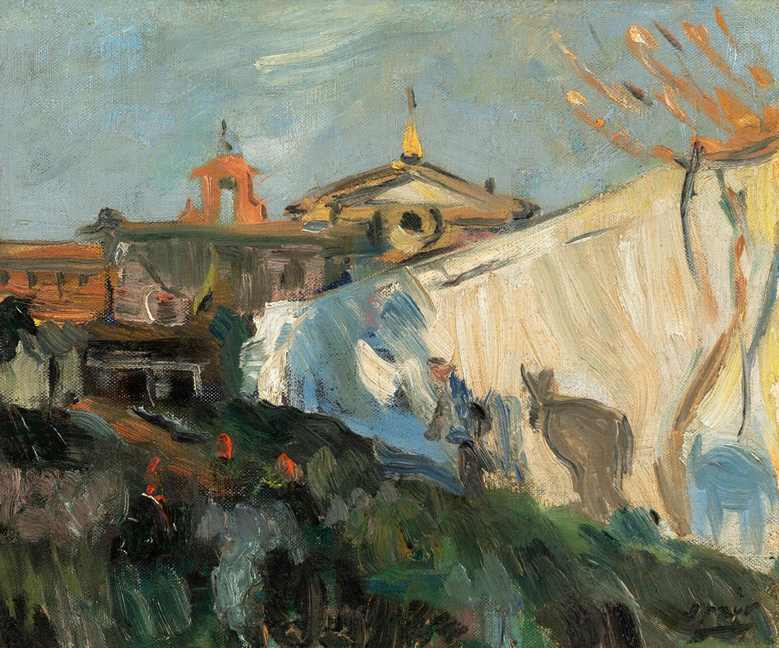 JOAQUIM MIR TRINXET (Barcelona, 1873 - 1940). "Huerto de Vilanova". Oil on canvas. Signed in the (1 of 6)