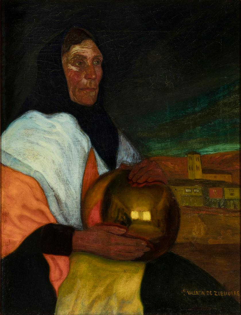 VALENTIN DE ZUBIAURRE AGUIRREZÃBAL (Madrid, 1879-1963). "Segoviana con bola dorada", ca.1915-1920. (1 of 5)