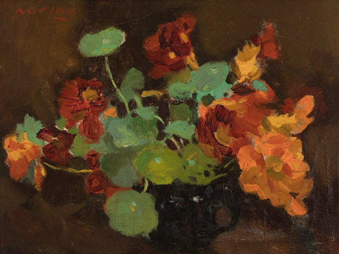 JUAN BAUTISTA PORCAR RIPOLLÃ‰S, (CastellÃ³n de la Plana, CastellÃ³n, 1889 - 1974). "Flowers" 1940. (1 of 5)