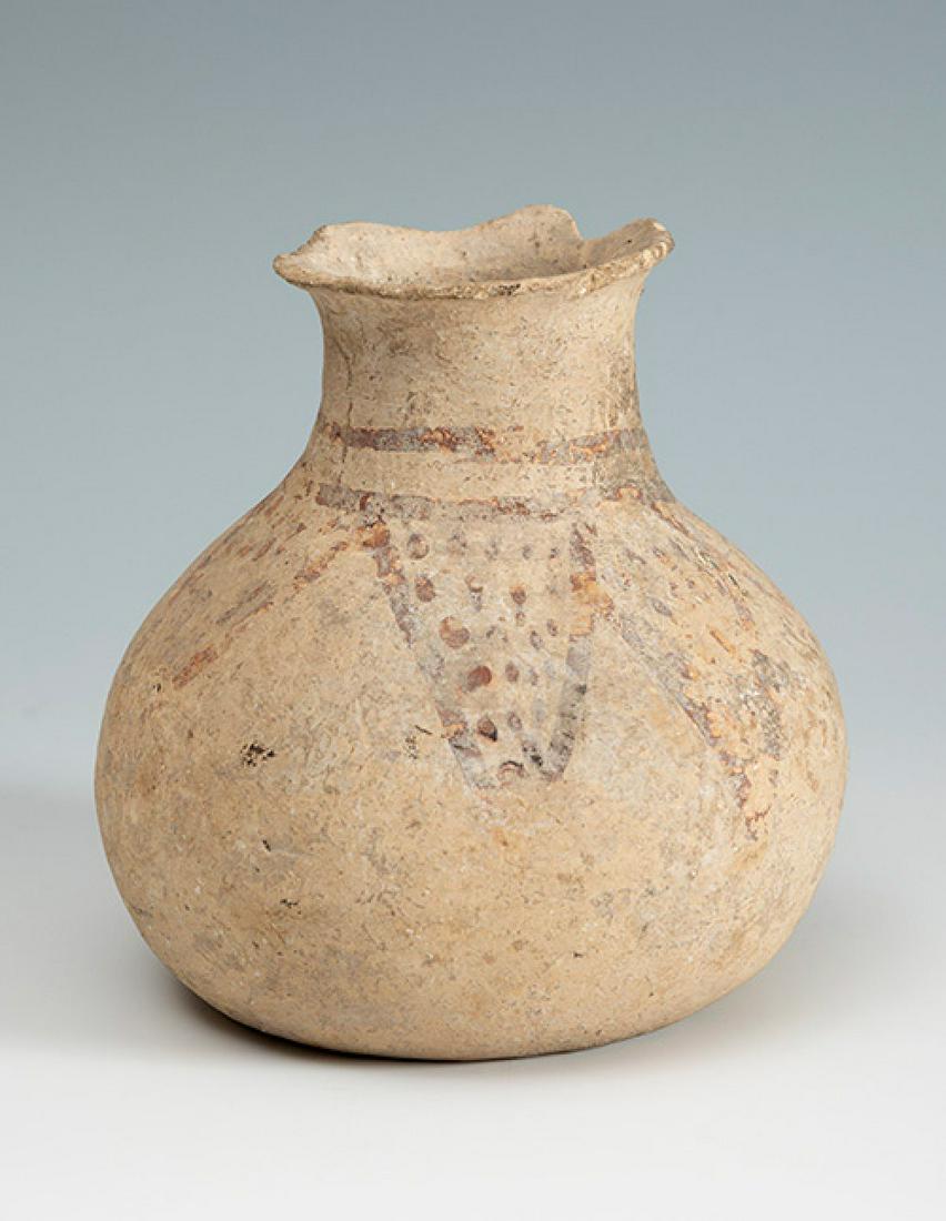 Vessel. Halaf culture. Mesopotamia, 6000-5000 BC. Terracotta.  Good condition except for the missing (1 of 4)