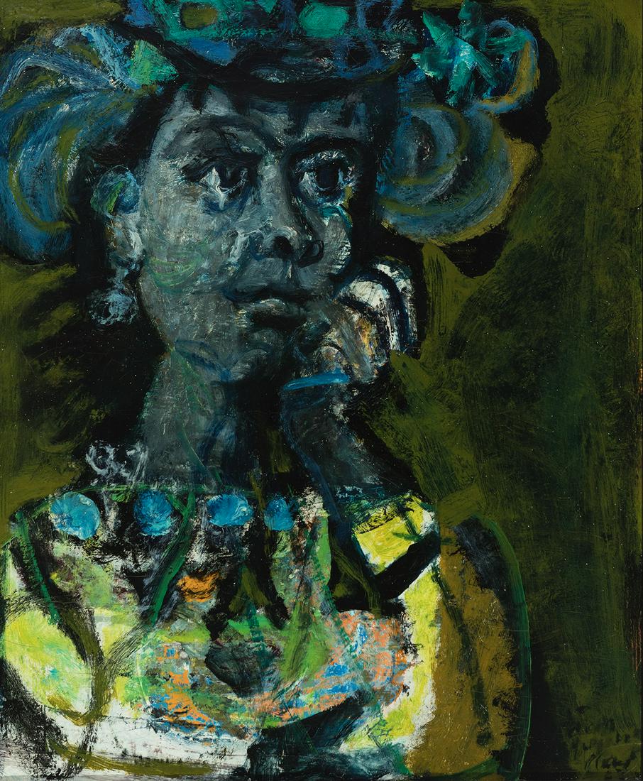 ANTONI CLAVÃ‰ I SANMARTÃ (Barcelona, 1913 - Saint Tropez, France, 2005). "La folle au chapeau". (1 of 7)