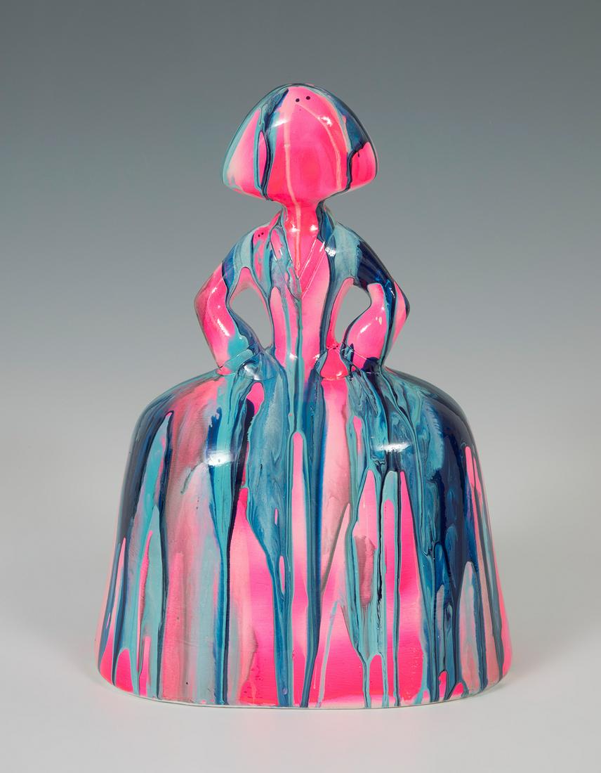 ANTONIO AZZATO (Venezuela, 1973). â€œGirl; Splash Neon (mini)â€. Multicolour Blend Seriesâ€. Mixed (1 of 5)