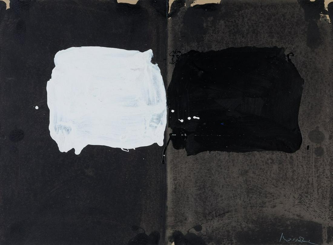 ALFONS BORRELL (Barcelona, 1931). Untitled. Oil on paper. Signed in the lower right corner. (1 of 3)