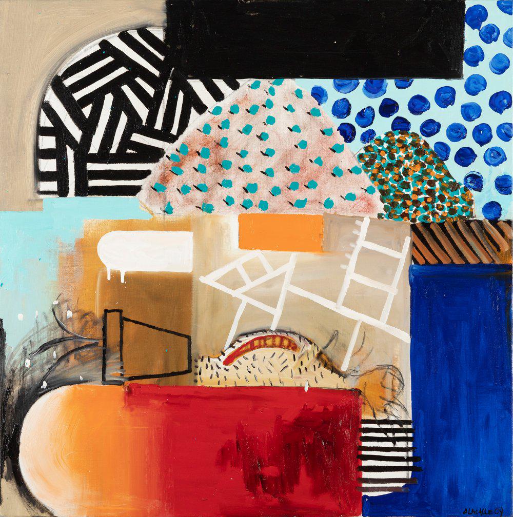 ABRAHAM LACALLE (AlmerÃ­a, 1962). Untitled, 2004. Oil on canvas. Signed and dated in the lower right: ABRAHAM LACALLE (AlmerÃ­a, 1962). Untitled, 2004. Oil on canvas. Signed and dated in the lower right corner. Size: 100 x 100 cm; 126 x 126 cm (frame). Abraham Lacalle is one of the most internationa