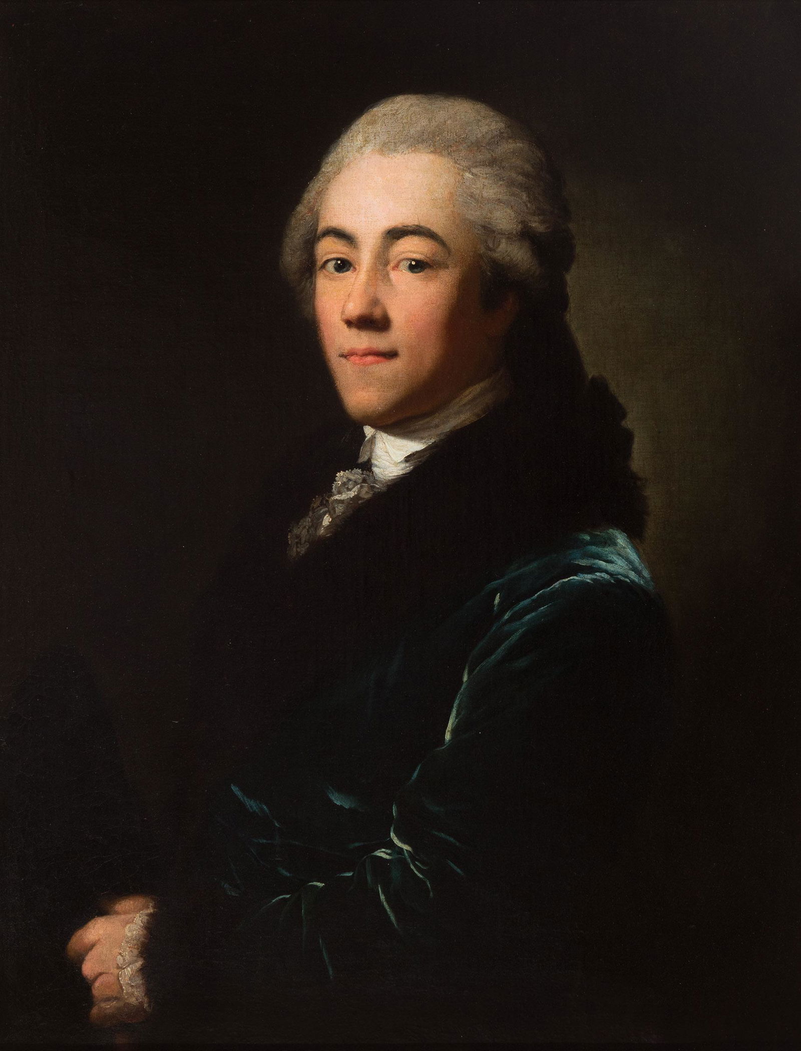 French school of the second half of the 18th century.  "Portrait of a gentleman.  Oil on canvas. (1 of 5)