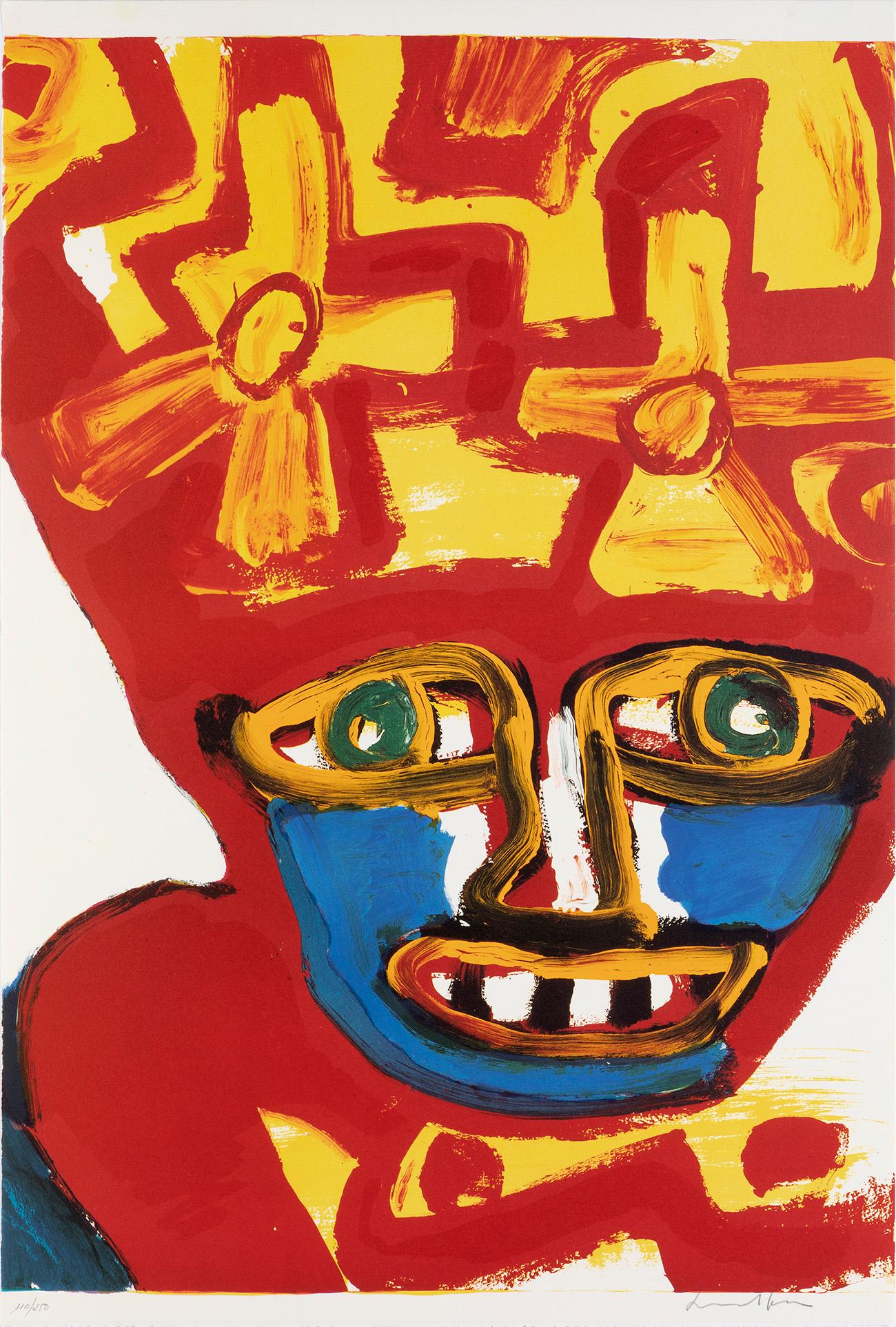 BENGT LINDSTRÃ–M (Sweden, 1925 - 2008). Untitled, 1992. Lithograph on 270 gr Velin d'Arches paper, (1 of 3)