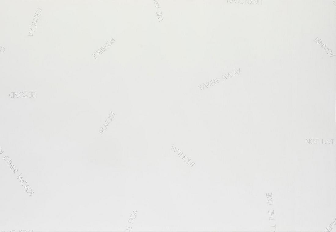 ROBERT BARRY (New York, United States, 1936). Untitled, 1991, from the "Suite Olympic Centennial".: ROBERT BARRY (New York, United States, 1936). Untitled, 1991, from the "Suite Olympic Centennial". Lithograph on 270 grams VÃ©lin d'Arches paper, copy 110/250. Signed, dated and numbered by hand. Th