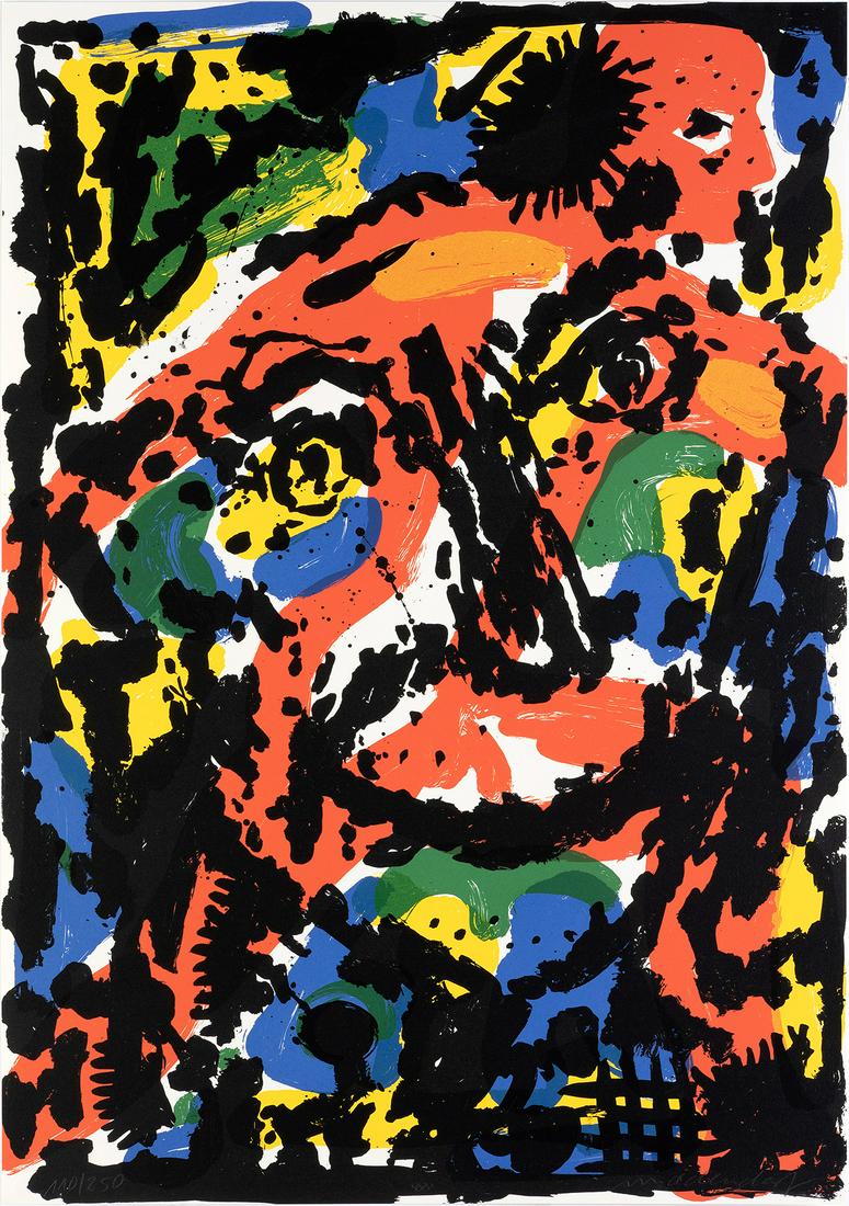 HELMUNT MIDDENDORF (Dinklage, 1953). Untitled, Olympic Suite. 1992. Lithograph on 270 grams VÃ©lin (1 of 3)