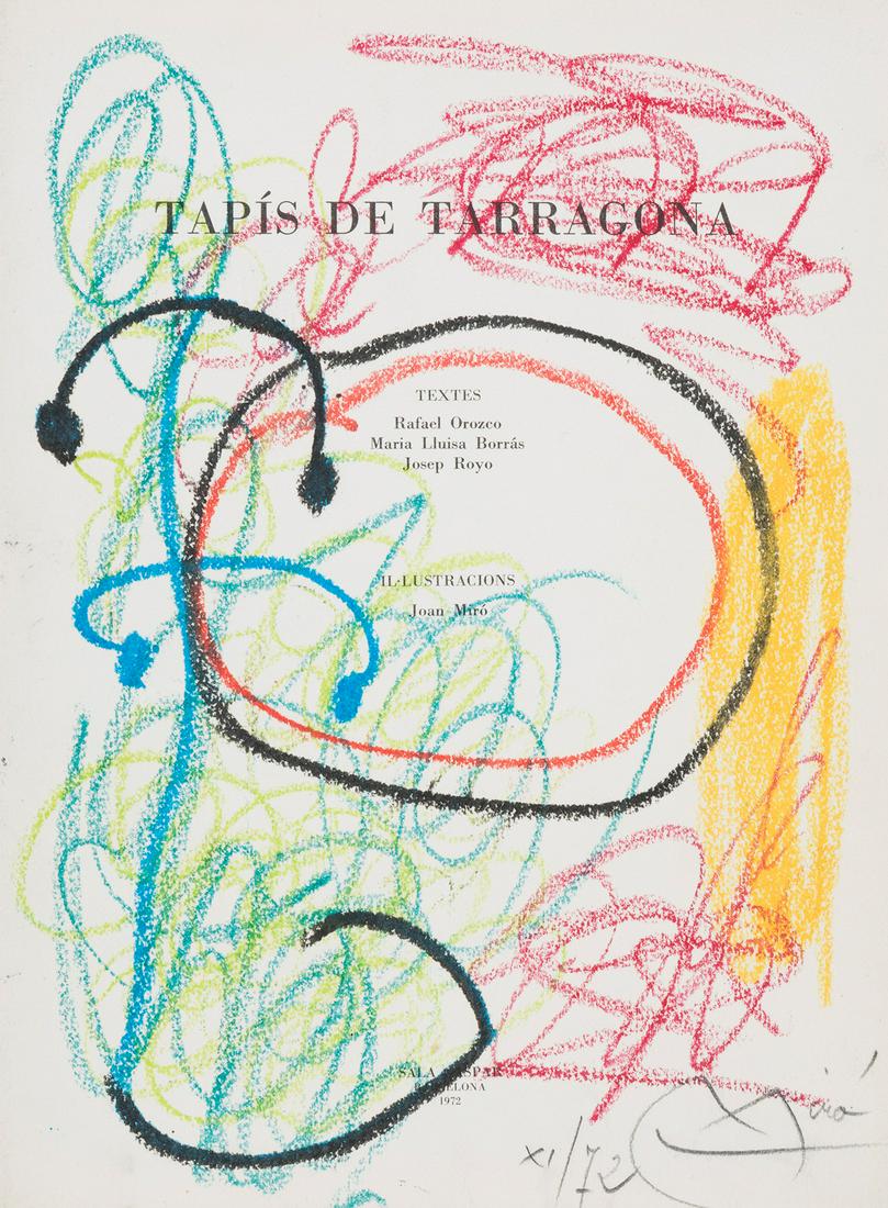 JOAN MIRÃ“ I FERRÃ€ (Barcelona, 1893 - Palma de Mallorca, 1983). Untitled. 1972. Wax on paper. (1 of 3)