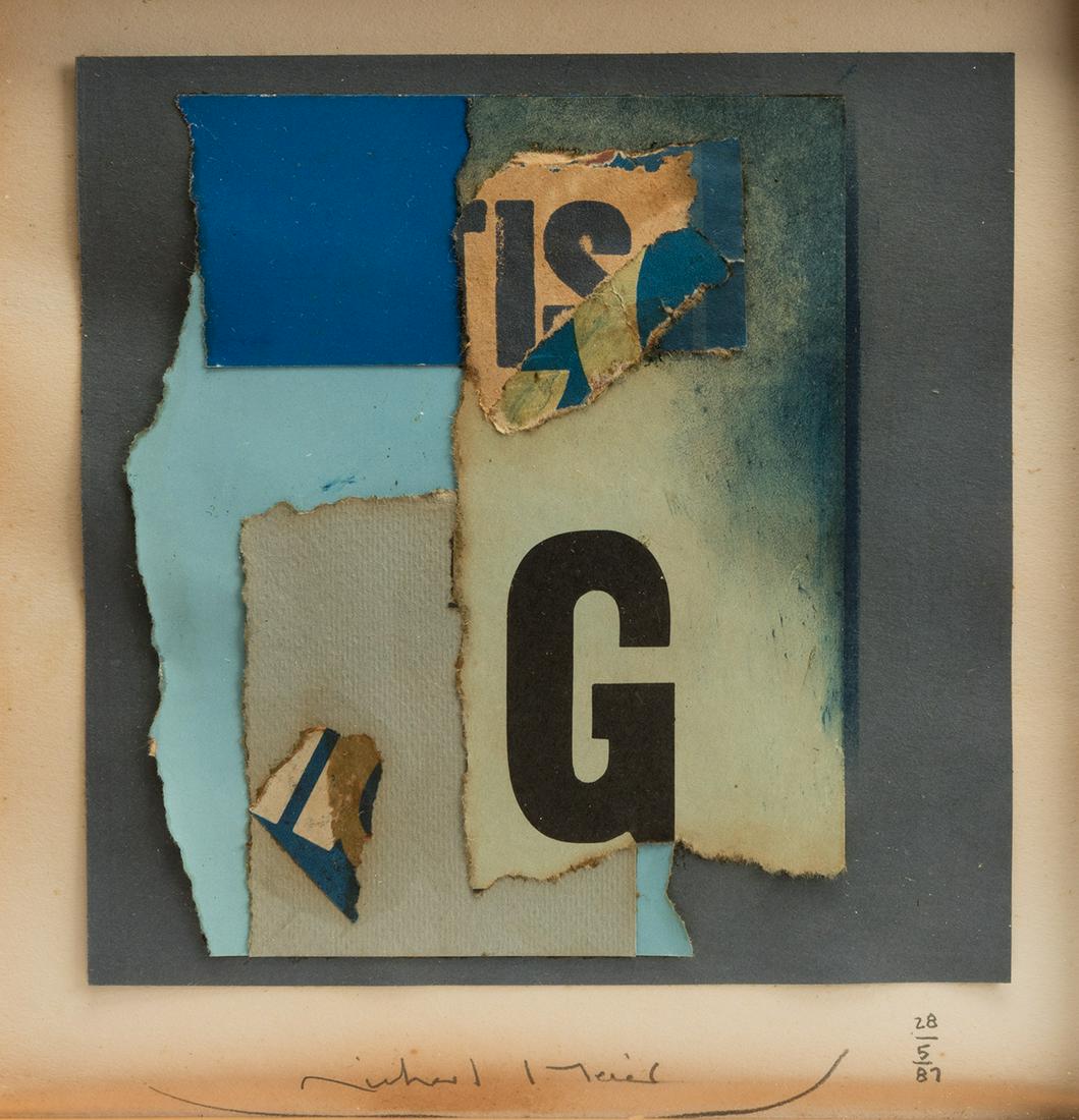 RICHARD MEIER (Newark, New Jersey, 1934).  Untitled, 1987. Mixed media and collage on paper.  Signed (1 of 4)