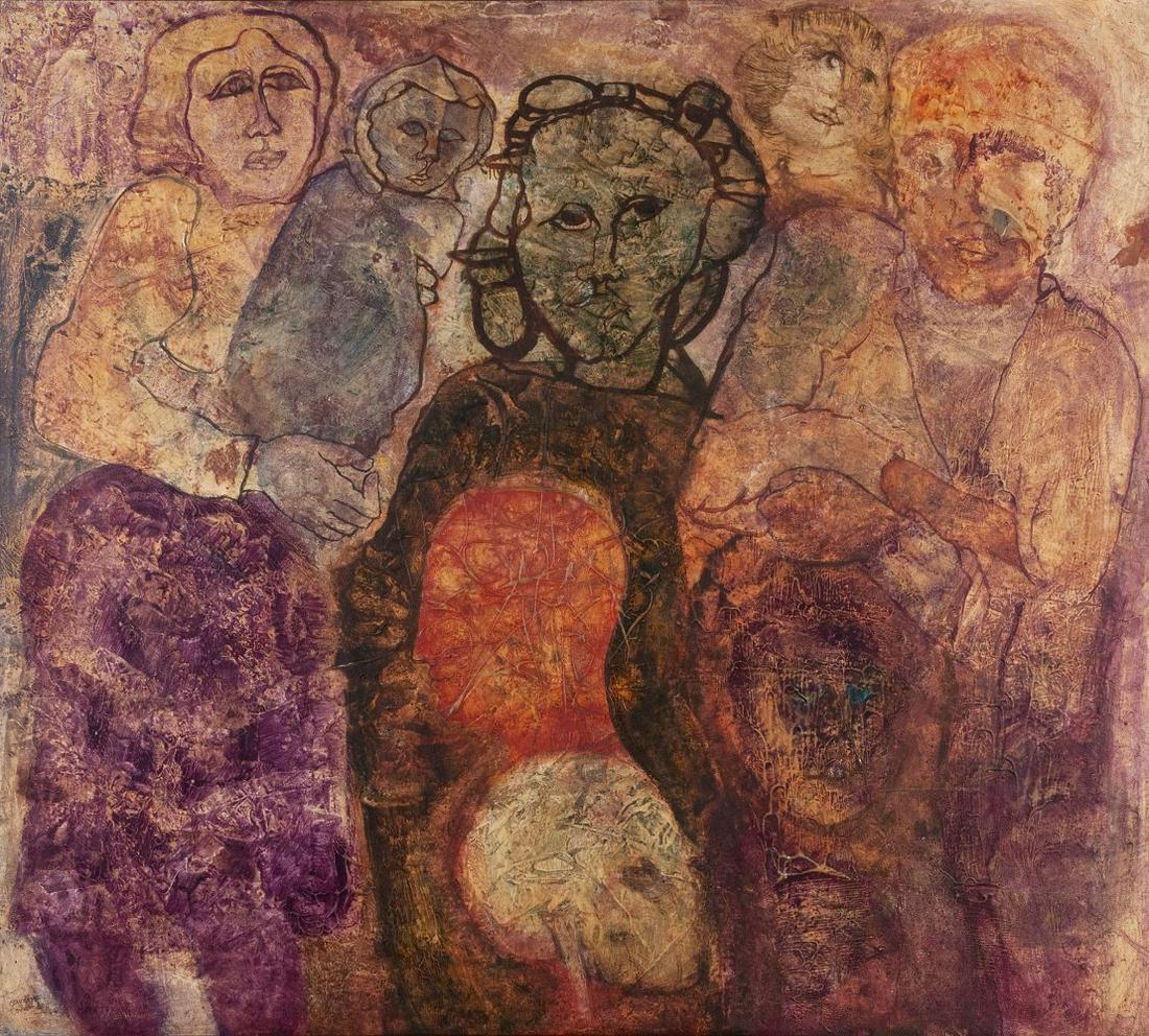 ARMANDO CARDONA TORRANDELL (Barcelona, 1928 - Sant Pere de Ribes, Barcelona, 1995). "Postwar", 1964. (1 of 7)