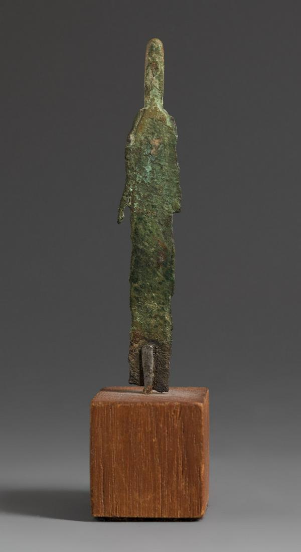 Votive sculpture of the Etruscan culture, VI-V century BC. Bronze. (1 of 3)