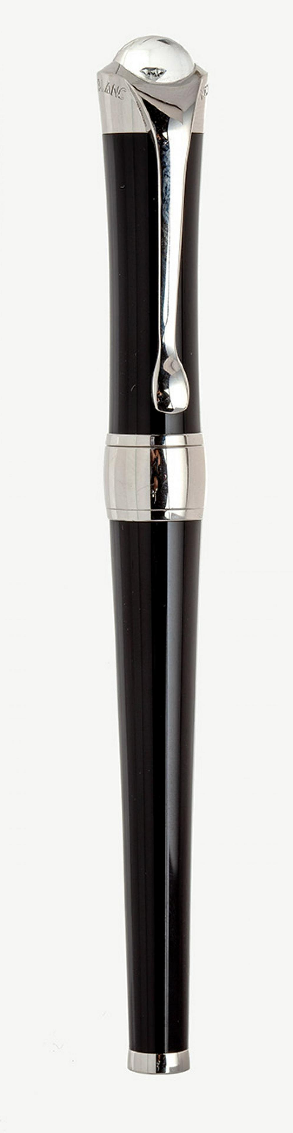 MONTBLANC ETOILE PRÃ‰CIEUSE DIAMOND FOUNTAIN PEN. Black resin body. 18 Kts gold plated nib. Limited (1 of 3)