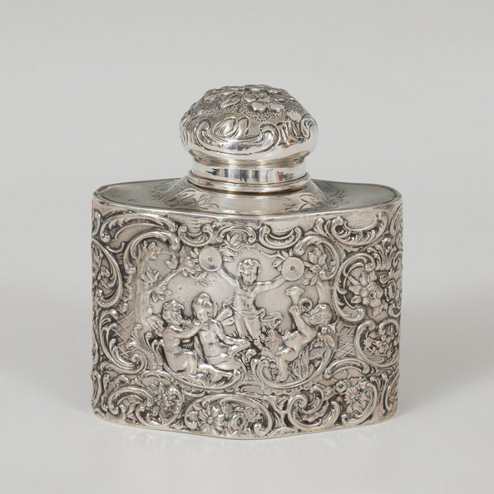 Perfume bottle, S. XX.  In silver. "Silverware LÃ³pez" Madrid. Contrasts and punches.  Weight: 226 (1 of 6)