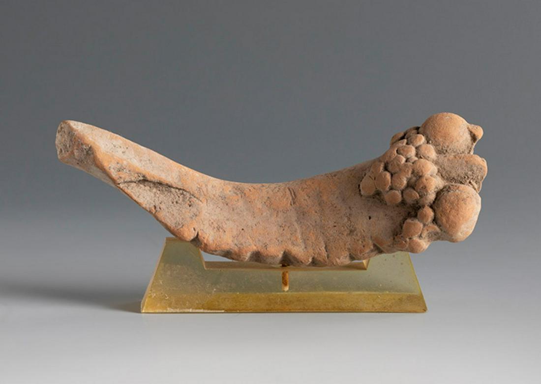 Cornucopia. Smyrna, 3rd century BC. Terracotta. Provenance: Smyrna, 1895-1905. Collection Paul (1 of 3)