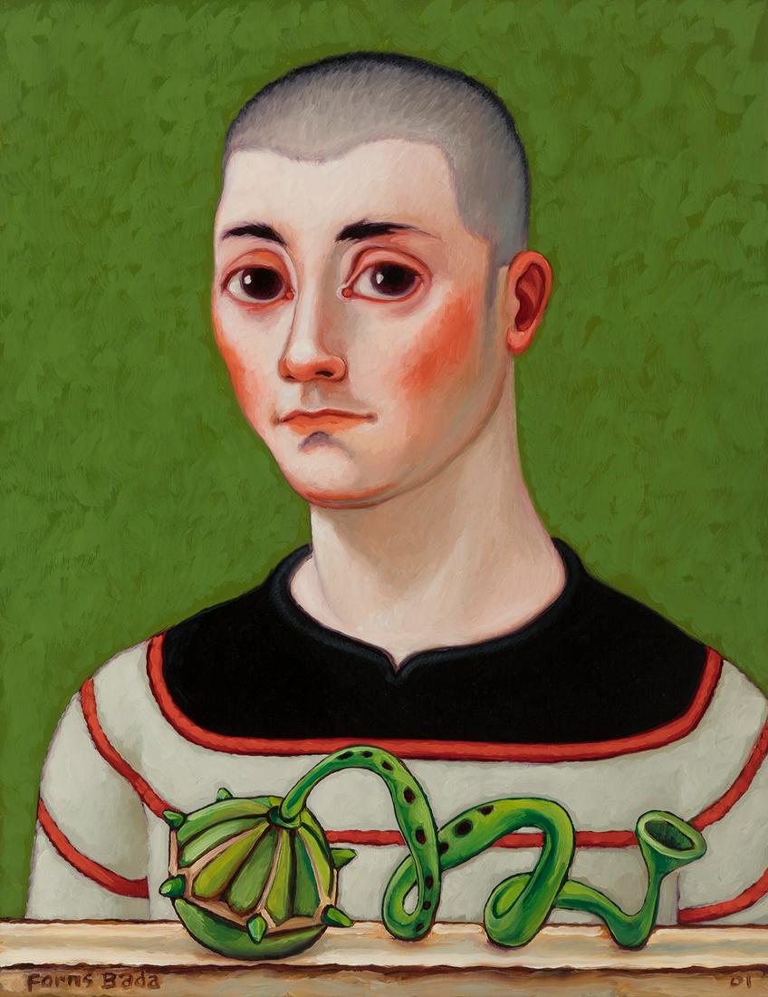 CARLOS FORNS BADA (Madrid, 1956). Untitled, 2001. Oil on canvas. It presents a label on the back of: CARLOS FORNS BADA (Madrid,1956). Untitled, 2001. Oil on canvas. With label on the back from GalerÃ­a Estampa (Madrid). Signed in the lower left corner. Provenance: private collection conceived since