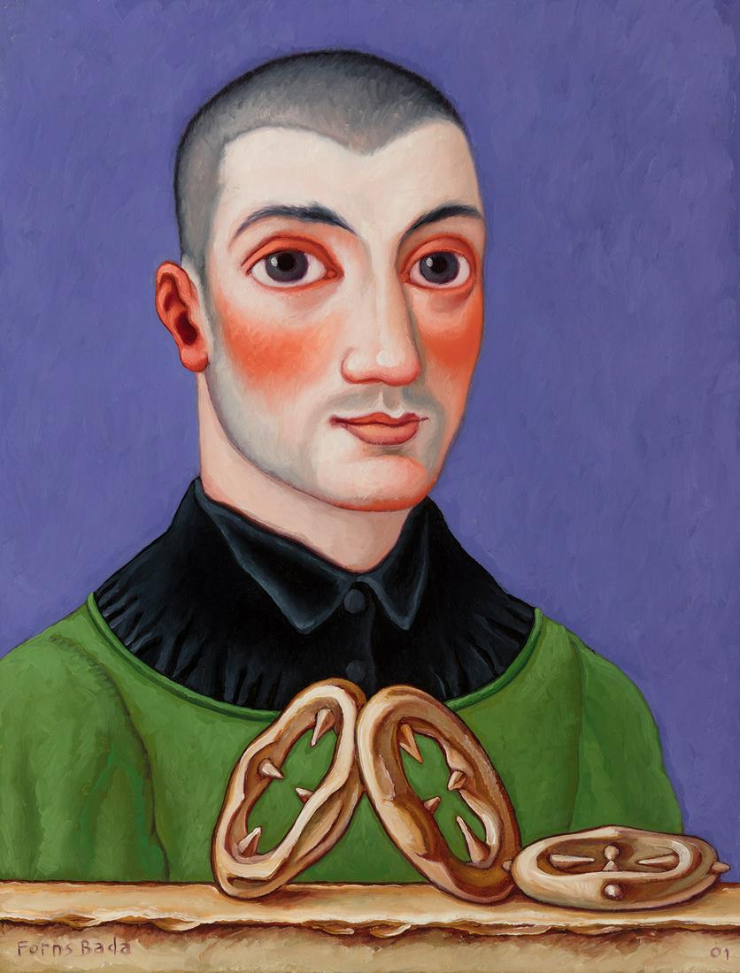 CARLOS FORNS BADA (Madrid, 1956). Untitled, 2001. Oil on canvas. It presents a label on the back of: CARLOS FORNS BADA (Madrid,1956). Untitled, 2001. Oil on canvas. With label on the back from GalerÃ­a Estampa (Madrid). Signed in the lower left corner. Provenance: private collection conceived since