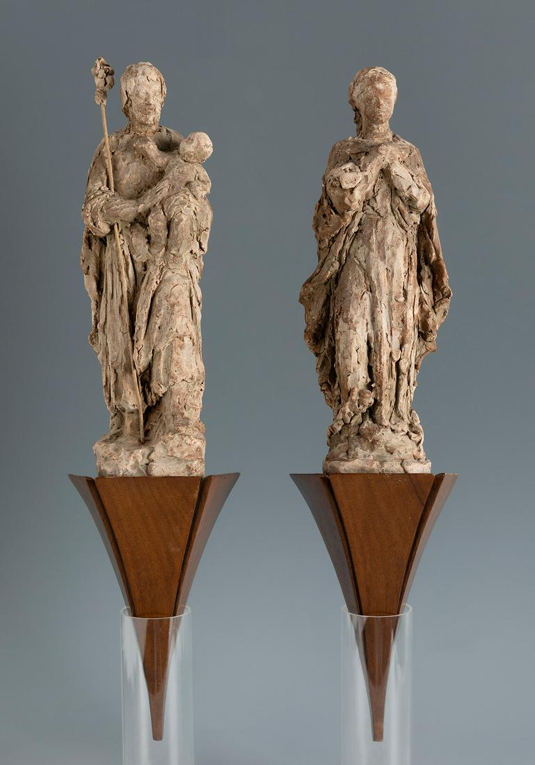 PASQUAL VALIEN (Barcelona, 20th century); PERE COSP (Barcelona, 1907-2007). "Sagrada Familia". Pair (1 of 7)