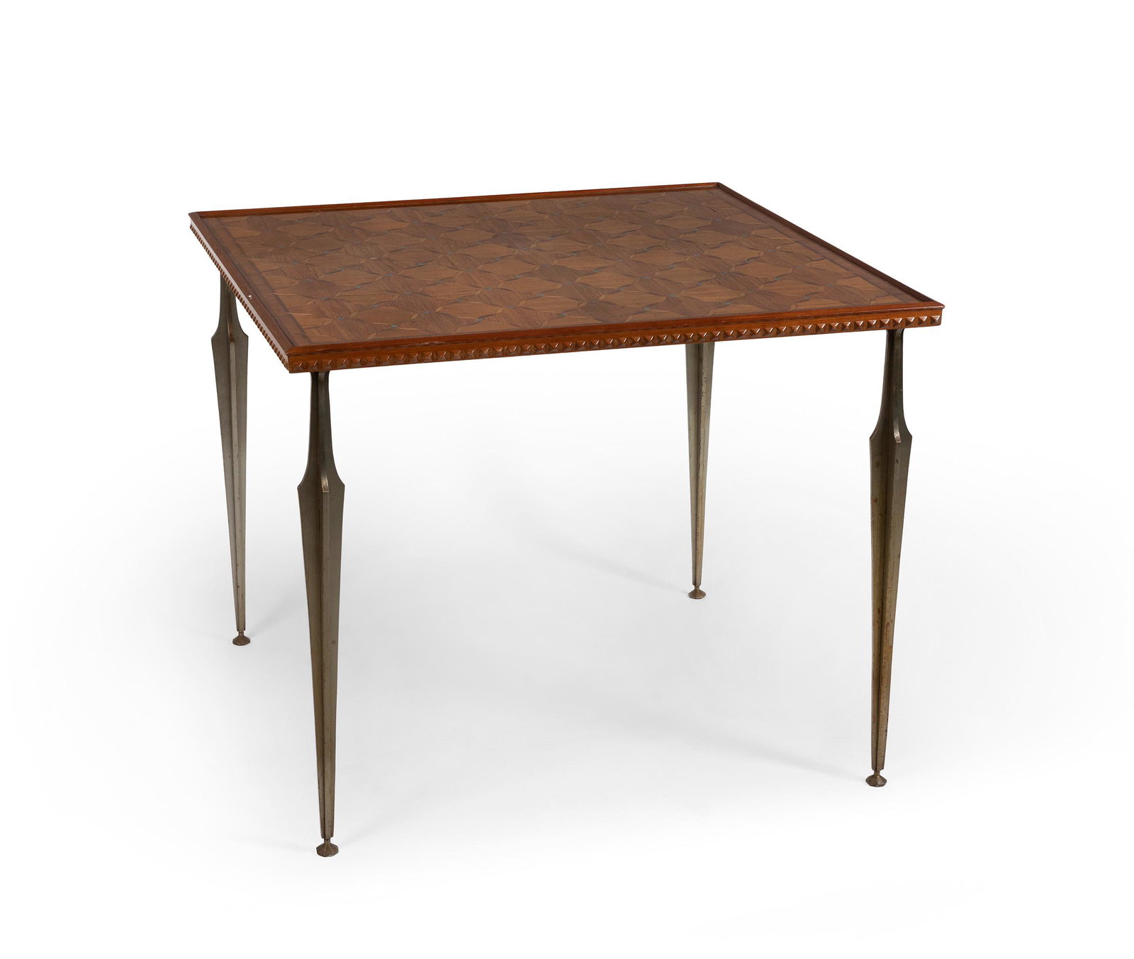 PERE COSP (Barcelona, 1907-2007). Coffee table, ca. 1950. Wood, with marquetry. Metal support. (1 of 7)