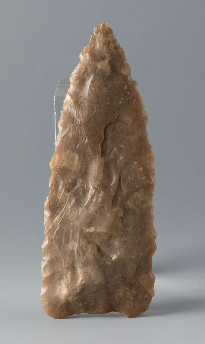 Arrowheads of Native American Indian peoples. America, 13000-1000 B.C. Flint. Provenance: private: Arrowheads of Native American Indian peoples. America, 13000-1000 BC. Flint. Provenance: private collection, MÃ©ziÃ¨res-lez-ClÃ©ry, France. Acquired by inheritance in 2022. Measurements: 11 x 4 