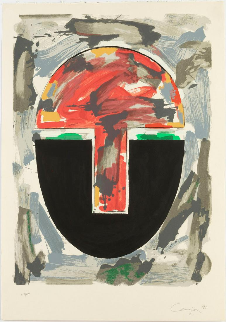 RAFAEL CANOGAR GÃ“MEZ (Toledo, 1935). Untitled, 1991, from the Suite Olympic Centennial. Silkscreen: RAFAEL CANOGAR GÃ“MEZ (Toledo, 1935). Untitled, 1991, from the Suite Olympic Centennial. Silkscreen on VÃ©lin d'Arches 270 grams paper, copy 220/250. Signed, dated and justified by hand. Measurem