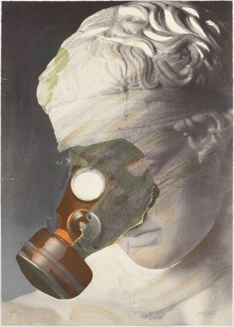 WOLF VOSTELL (Leverkusen, Germany 1932 - Berlin, 1998). Untitled, 1992, from the series "Olympic: WOLF VOSTELL (Leverkusen, Germany 1932 - Berlin, 1998). Untitled, 1992, from the series "Olympic Suite". Lithograph on 270 grams VÃ©lin d'Arches paper, copy 220/250. Signed and justified by hand. Si