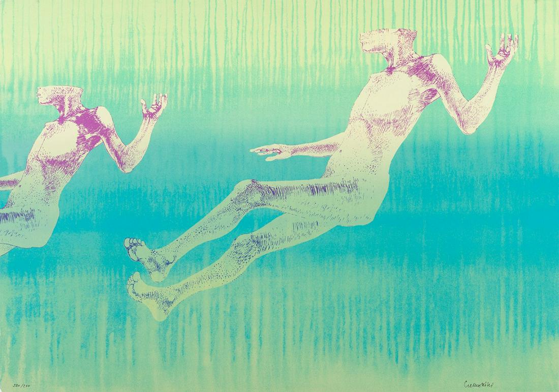 LEONARDO CREMONINI (Bologna, 1925 - Paris, 2010). Untitled, from the "Suite Olympic Centennial". (1 of 3)