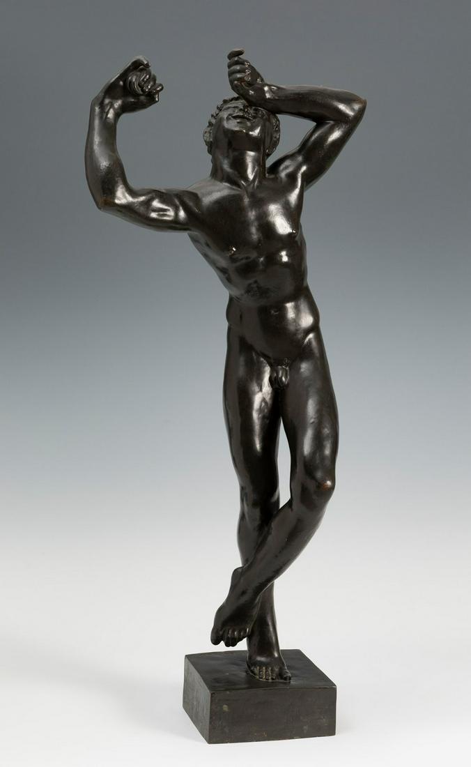 JOSEPH BERNARD (Vienna, 1866 - Paris, 1931). "Faun". Bronze. Exhibitions: "European sculpture of: JOSEPH BERNARD (Vienna, 1866 - Paris, 1931). "Faun". Bronze. Exhibitions: "European sculpture in the 20th century", European Museum of Modern Art (MEAM), Barcelona, 2014. Signed. Size: 72 cm. In this