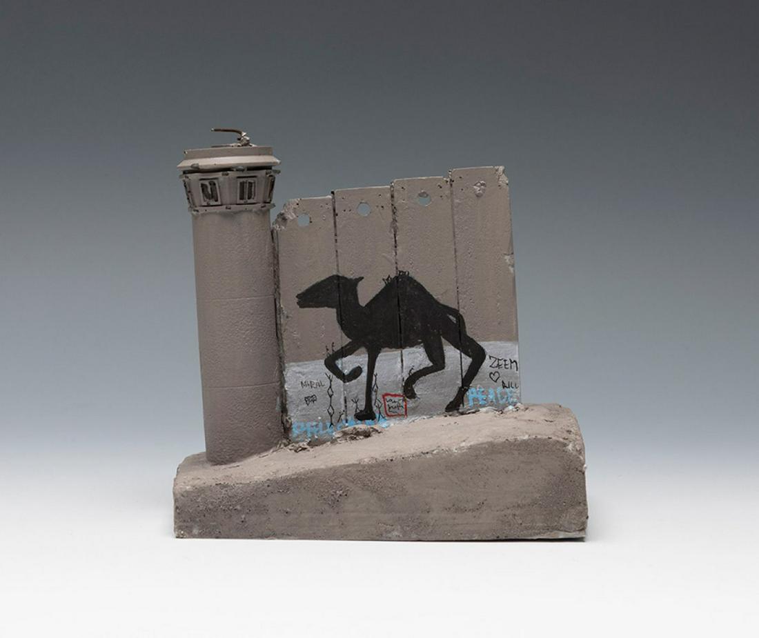 BANKSY (Bristol, England, 1975). Souvenir Wall Section, Palestine, 2019. Piece of concrete painted (1 of 3)
