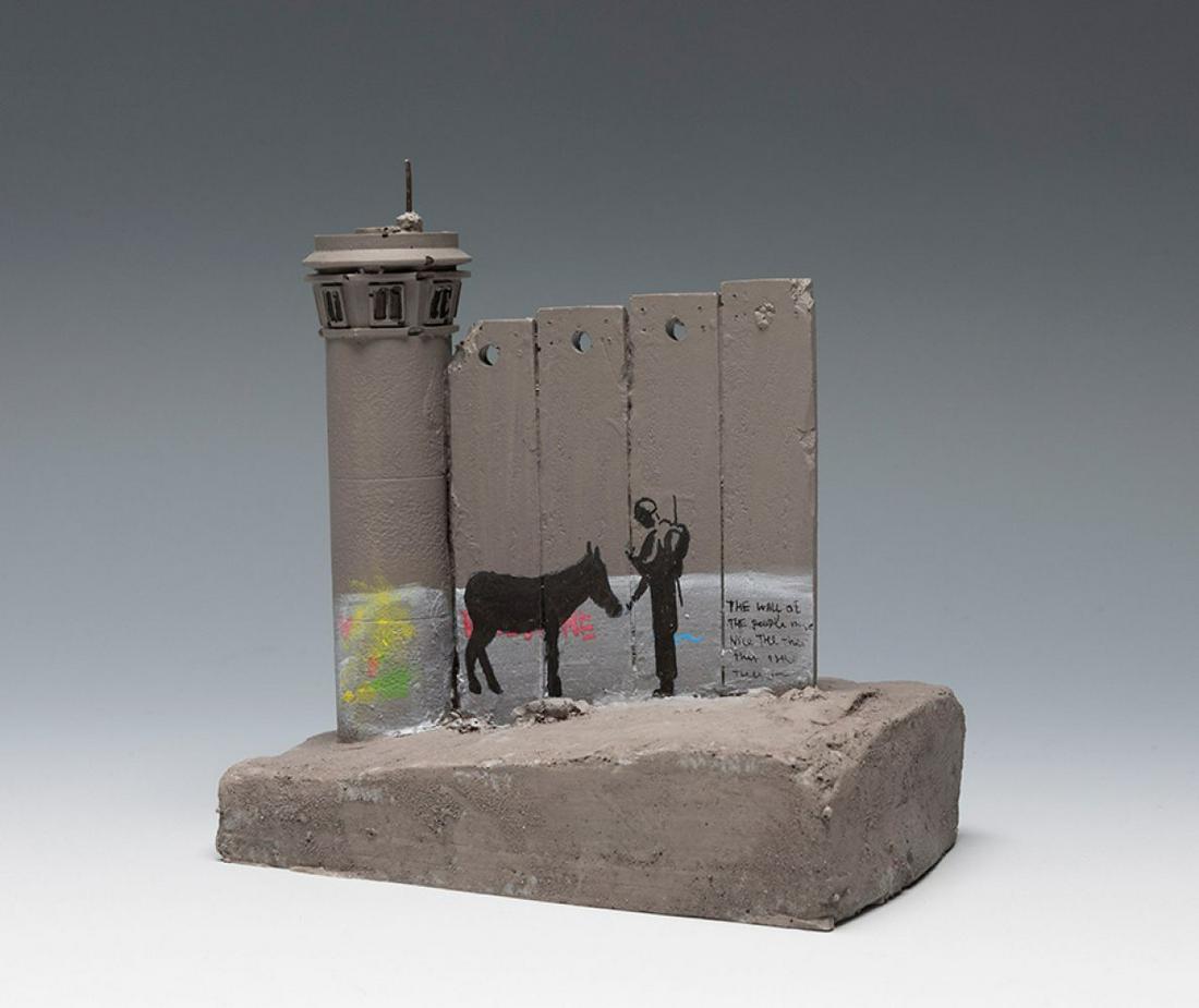 BANKSY (Bristol, England, 1975). Souvenir Wall Section, Palestine, 2019. Piece of concrete painted (1 of 3)