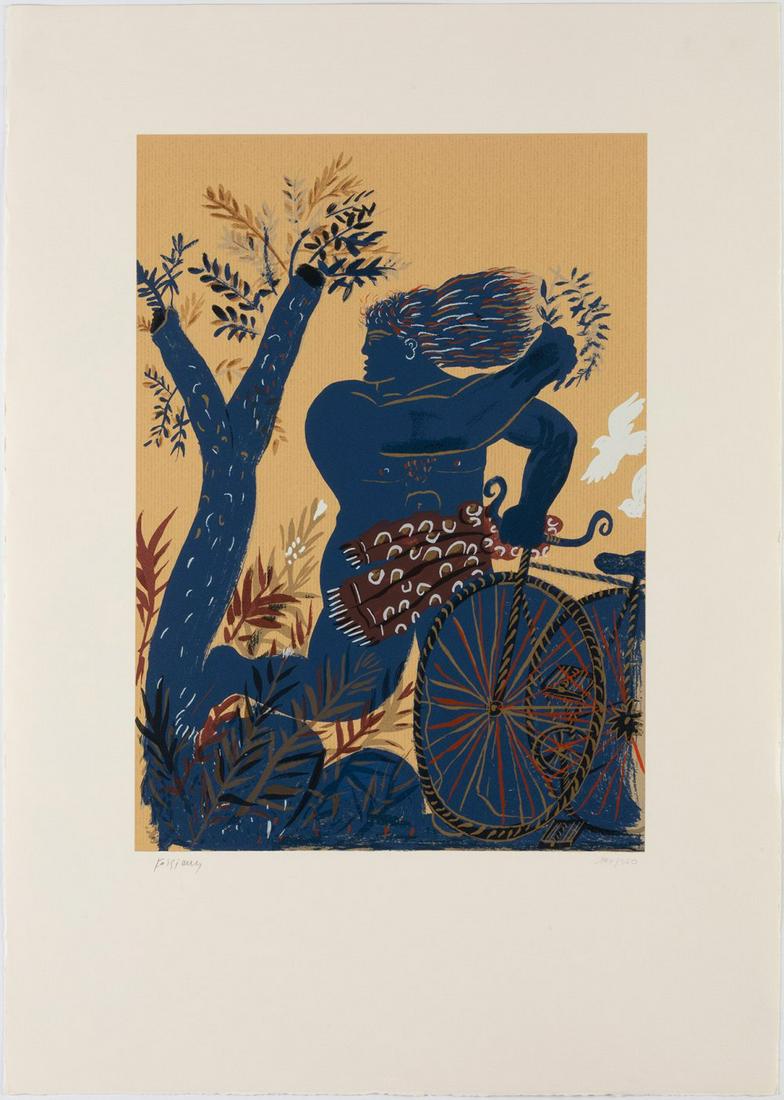 ALEKOS FASSIANOS (Greece, 1935). Untitled, 1992, from the "Suite Olympic Centennial". Silkscreen on (1 of 3)