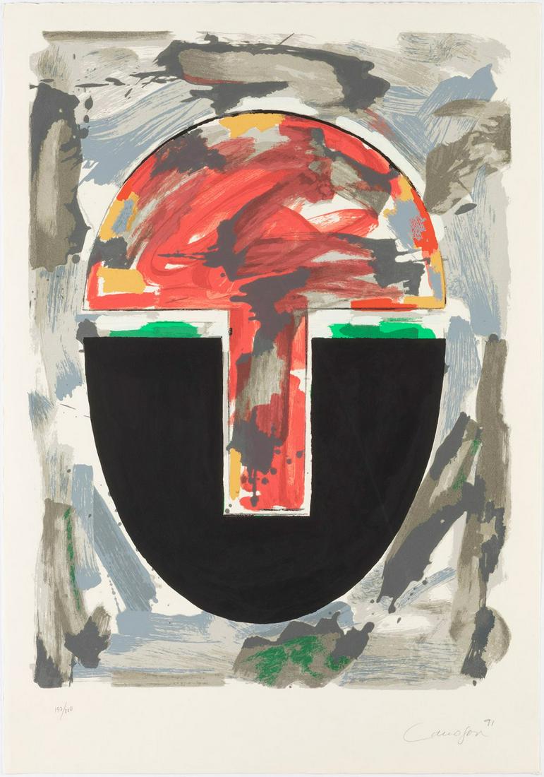 RAFAEL CANOGAR GÃ“MEZ (Toledo, 1935). Untitled, 1991, from the Suite Olympic Centennial. Silkscreen: RAFAEL CANOGAR GÃ“MEZ (Toledo, 1935). Untitled, 1991, from the Suite Olympic Centennial. Silkscreen on 270 grams VÃ©lin d'Arches paper, copy 197/250. Signed, dated and justified by hand. Measurem