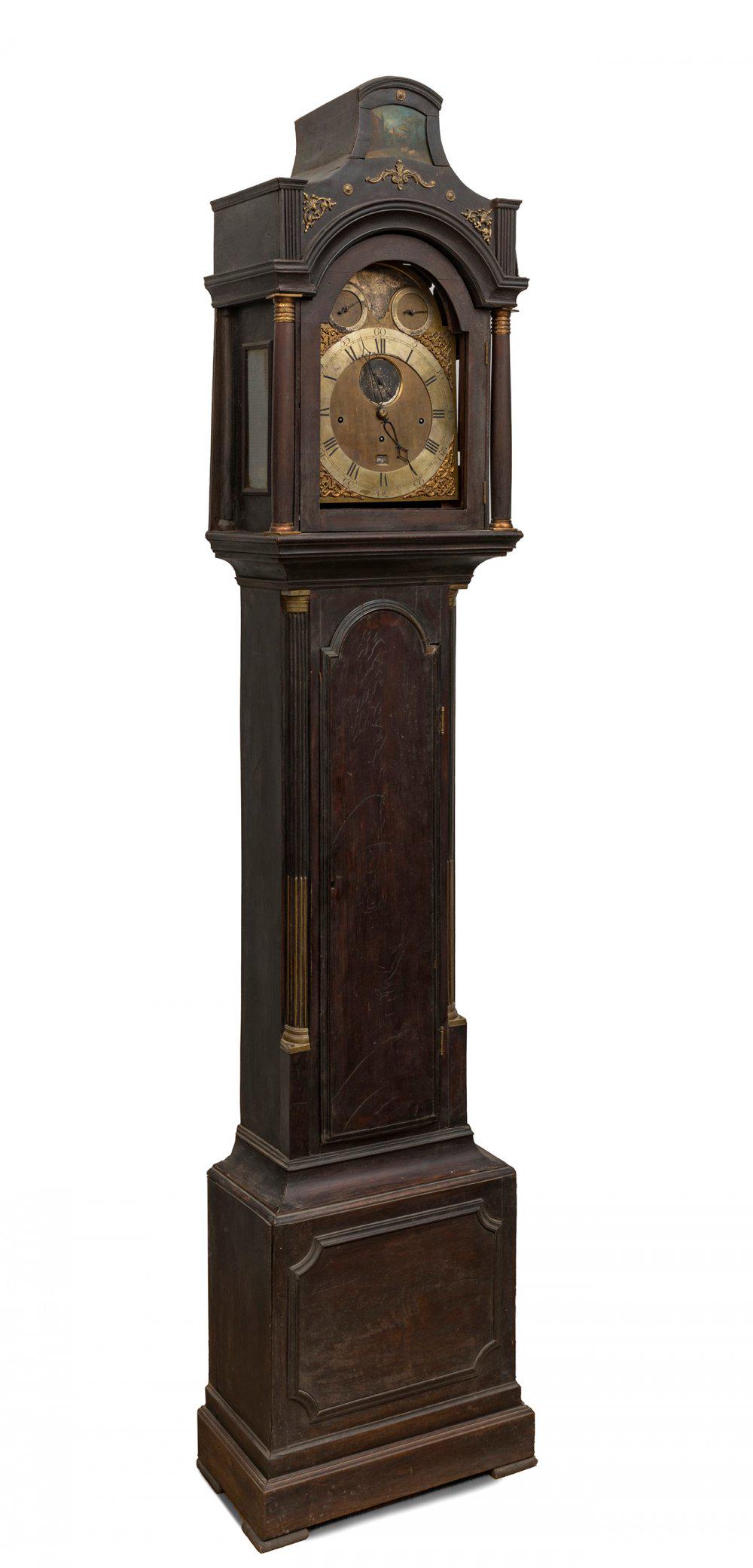 EARDLEY & NORTON grandfather clock; London, England, 18th century.   Wood. (1 of 7)