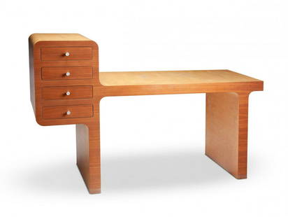 RICHARD HUTTEN (Zwollerkerspel, Holland, 1967). Desk "3 minus 1 cabinet", 2002. Birch and walnut: RICHARD HUTTEN (Zwollerkerspel, Holland, 1967). Desk "3 minus 1 cabinet", 2002. Birch and walnut wood. Metal handles. Limited edition of 50 copies. The back of all the drawers bears the artist's stamp