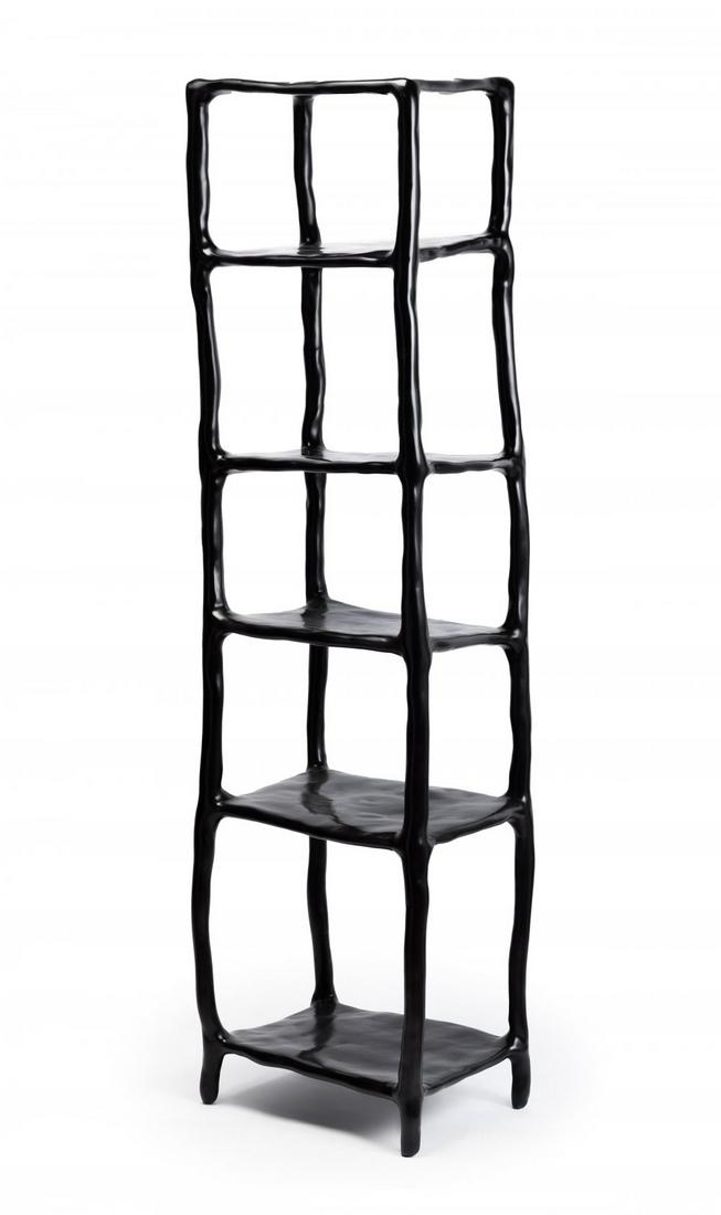 MAARTEN BAAS (Germany, 1978). Shelf "Clay", 2008. Metal skeleton covered with hand-moulded synthetic (1 of 7)