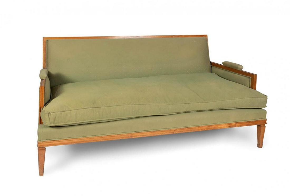 Sofa Marc du Plantier (Madagascar 1901, Paris 1975). Spain, ca. 1940. Carved and gilded wood. (1 of 5)