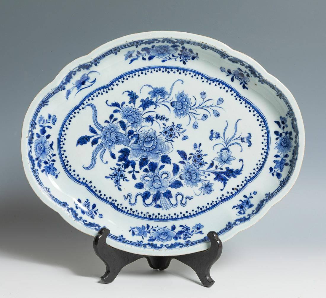 Tray. China, 18th century.  Enameled porcelain. (1 of 3)